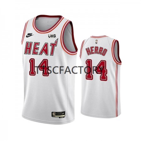 Maillot Basket Homme Miami Heat Tyler Herro 14 Nike 2022-23 Classic Edition Blanc Swingman